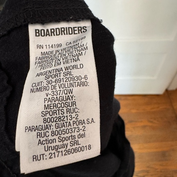 Roxy black rope drawstring surfer pants, size M - Picture 3 of 7